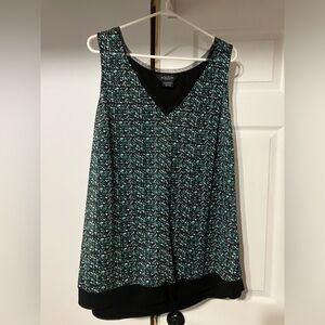 Michel Studio Blue Sleeveless Tank Top